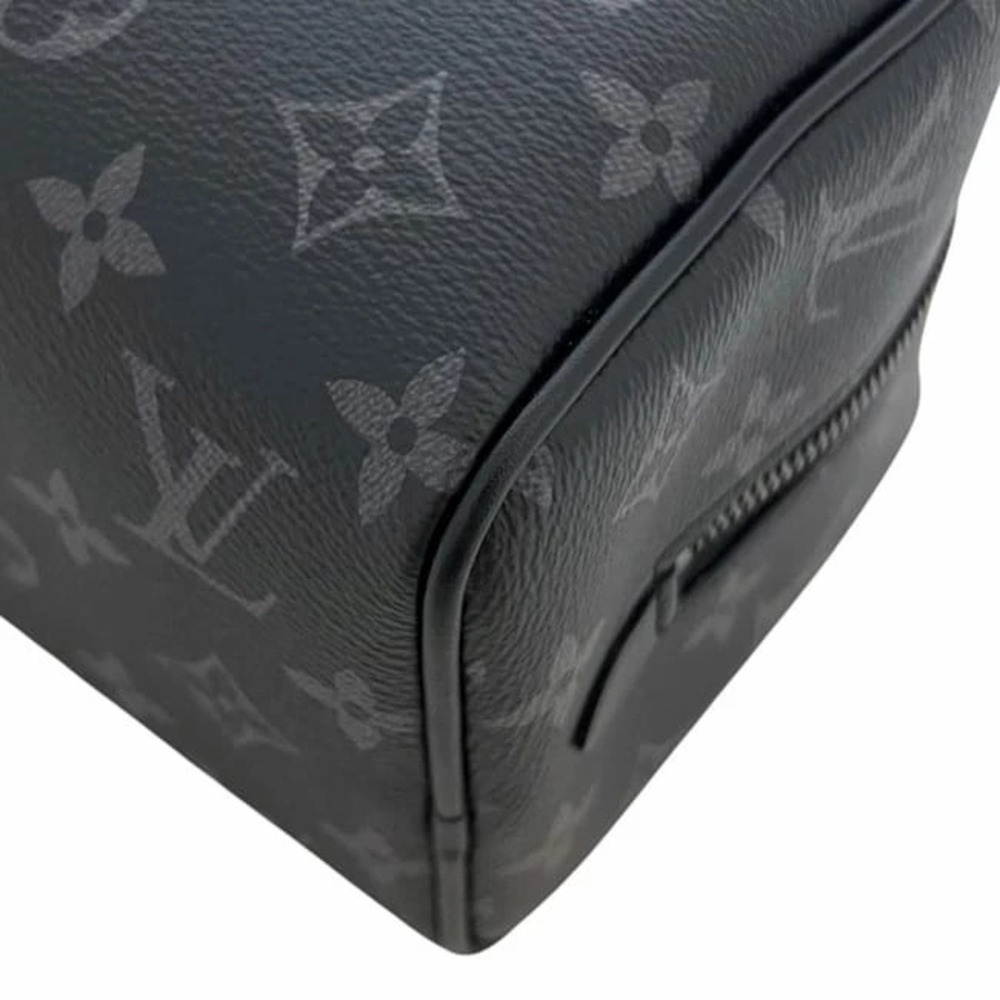 Louis Vuitton Locker Dopp Clutch Bag Black Eclipse Black Shoulder Handle Strap - Picture 7 of 10